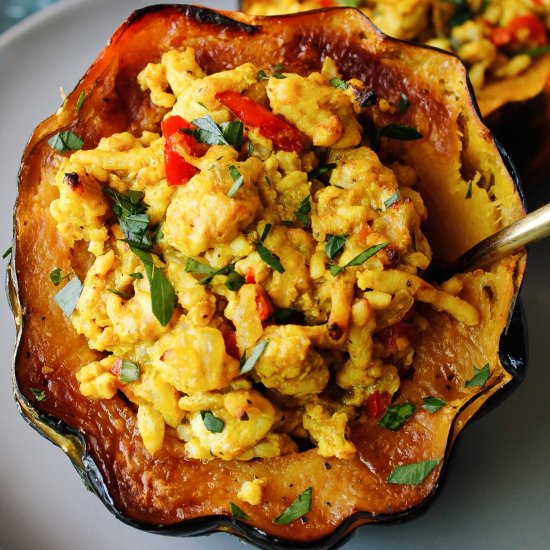 Savory Stuffed Acorn Squash