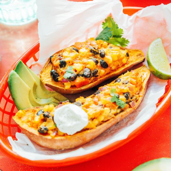 Mexican Sweet Potato Skins