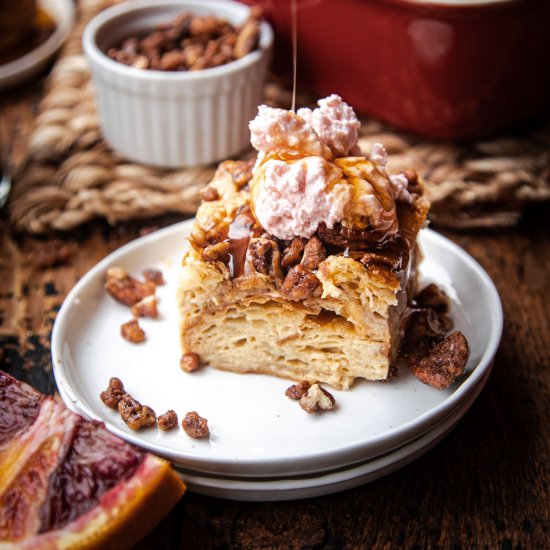 Pecan Croissant French Toast