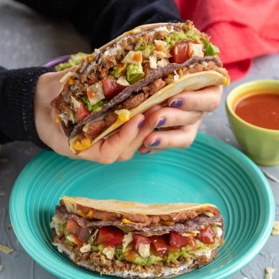 Vegan Grilled Stuffed Tacos