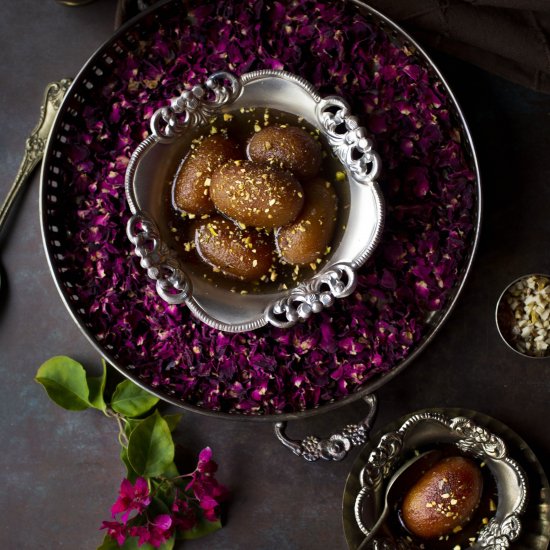 Semolina Gulab Jamuns