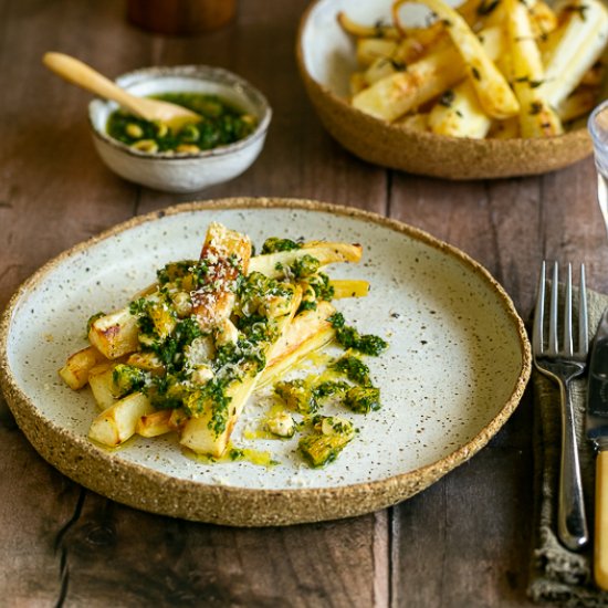 Roasted Parsnip with Gremolata