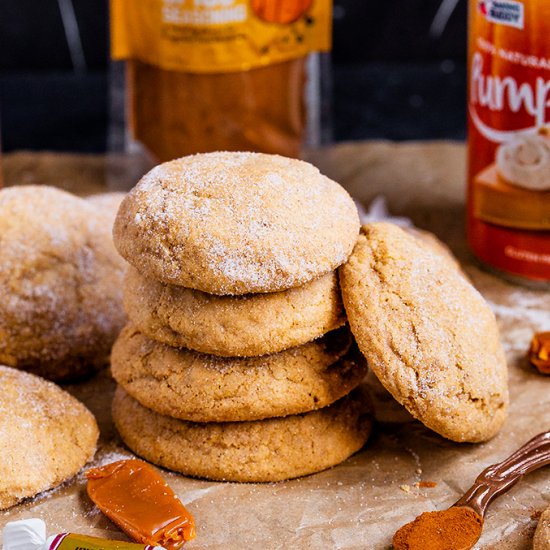 Caramel Pumpkin Snickerdoodles