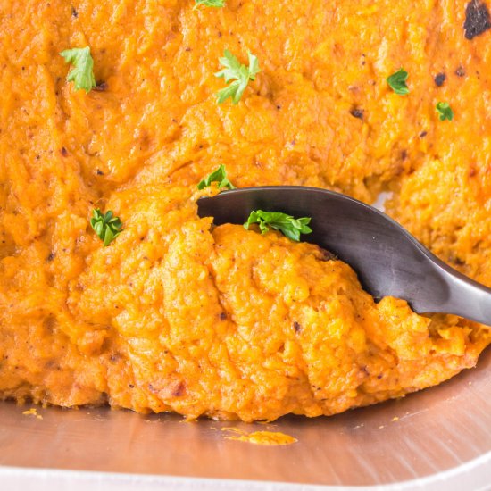 Grilled Mashed Sweet Potatoes