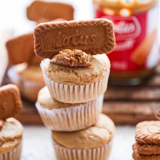 Lotus Biscoff Muffins Recipe