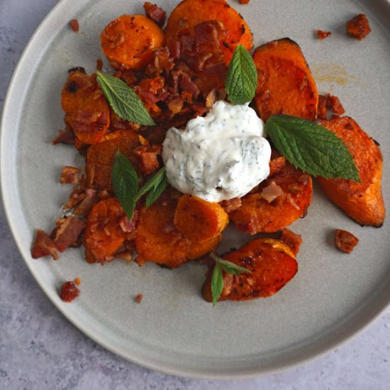 sweet potatoes with bacon