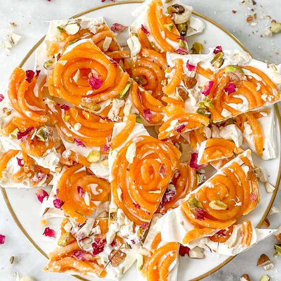 White Chocolate Jalebi Bark