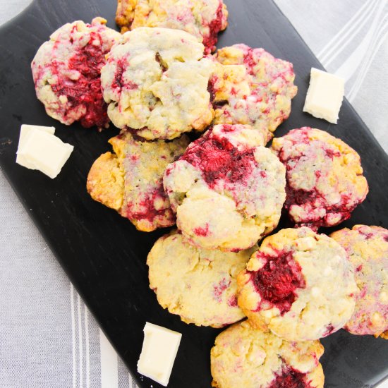 White Chocolate Raspberry Cookies