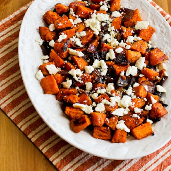 Roasted Sweet Potatoes with Feta