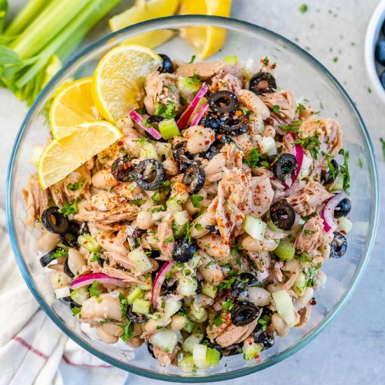 HEALTHY WHITE BEAN TUNA SALAD