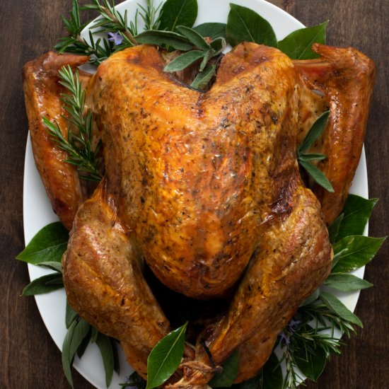 Simple Herby Dry-Brined Turkey