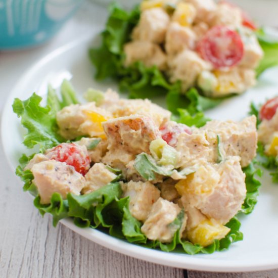 Hummus Turkey Lettuce Wraps