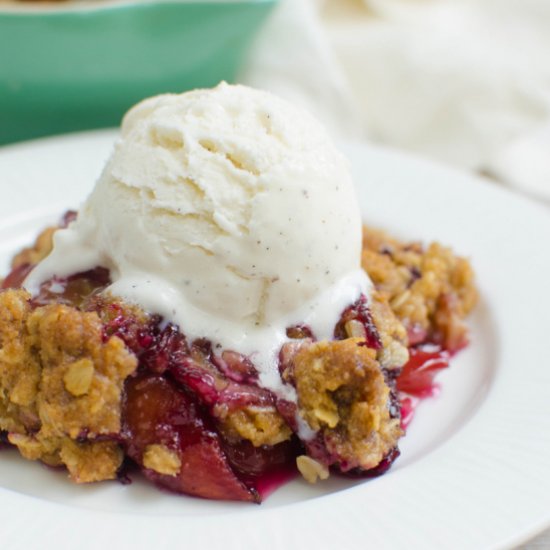 Peach Blueberry Crisp