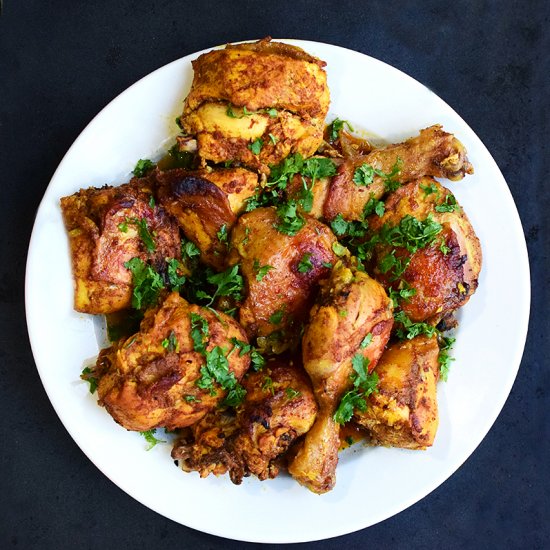 Roast Chicken with Indian Spices