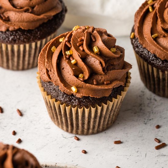 Chocolate Buttermilk Cupcakes