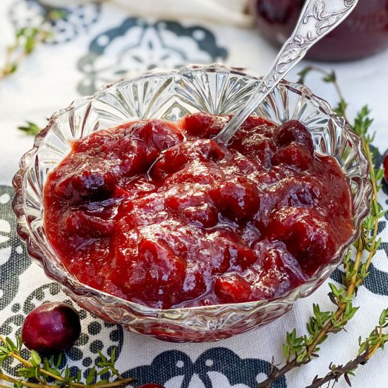 Cranberry Bourbon BBQ Sauce