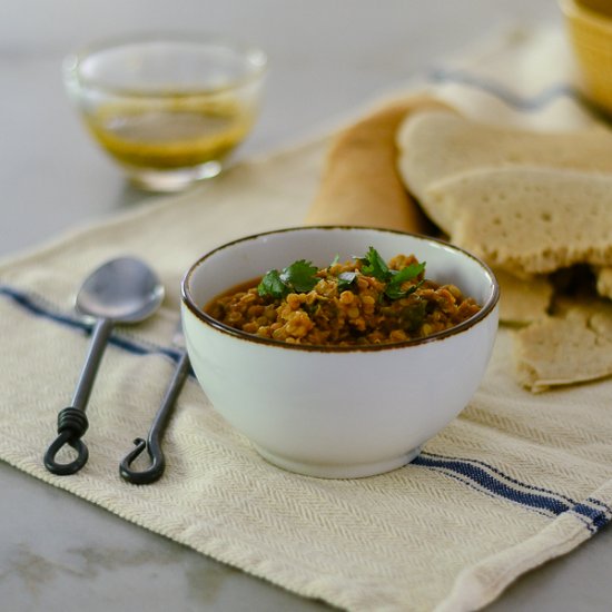 Vegan Ethiopian Lentils