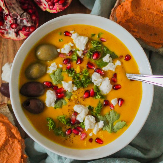 Moroccan Cauliflower Squash Soup