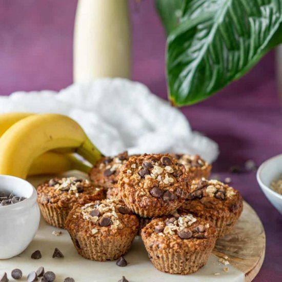 BANANA CHOCOLATE CHIP MUFFINS (GF)