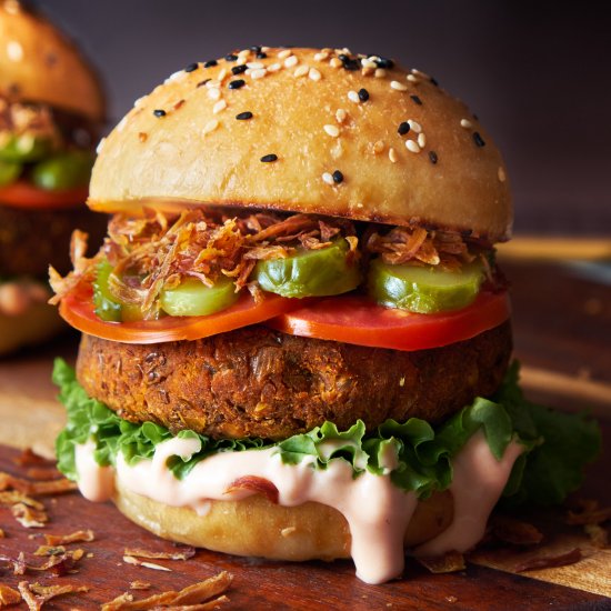 Vegan Lentil Burger