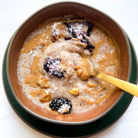 Flaxseed and Coconut Porridge