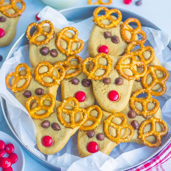 Peanut Butter Reindeer Cookies