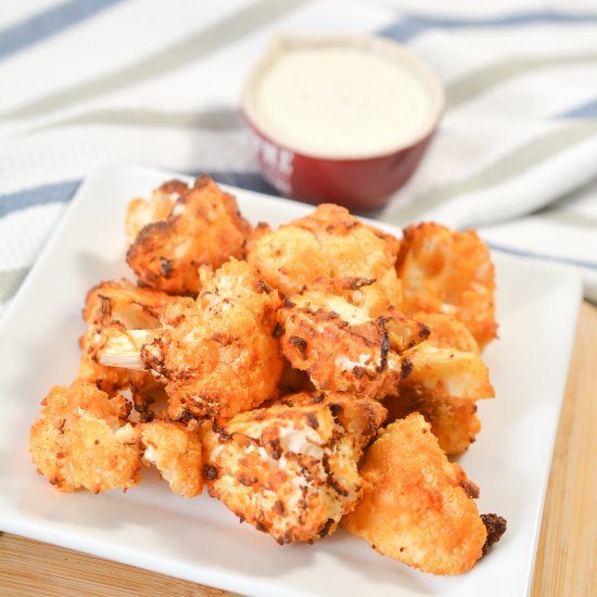 Air Fryer Buffalo Cauliflower Bites