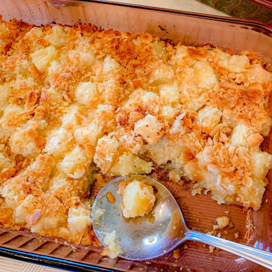 Sweet & Savory Pineapple Casserole