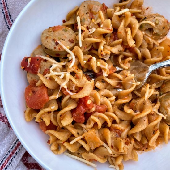 Healthy Chicken Sausage Pasta