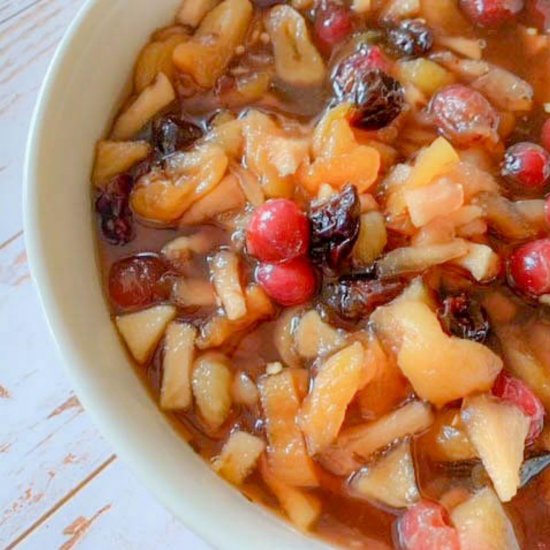 Autumn Cranberry Apple Chutney