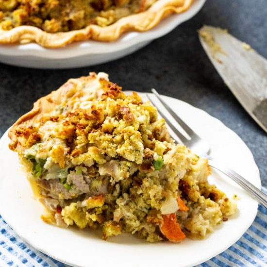 Turkey Pot Pie with Stuffing