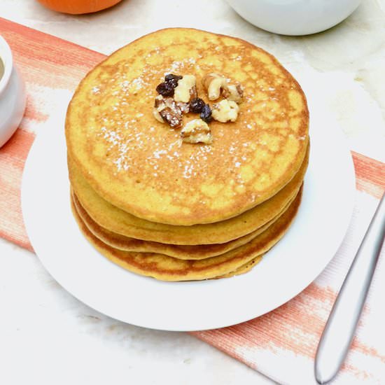 Pumpkin Oatmeal Pancakes