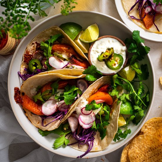 Maple Habanero Squash Tacos