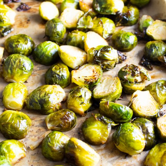 Maple-Balsamic Brussels Sprouts