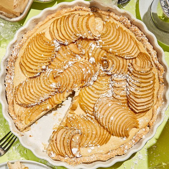 Apple Cardamom Cream Cheese Tart