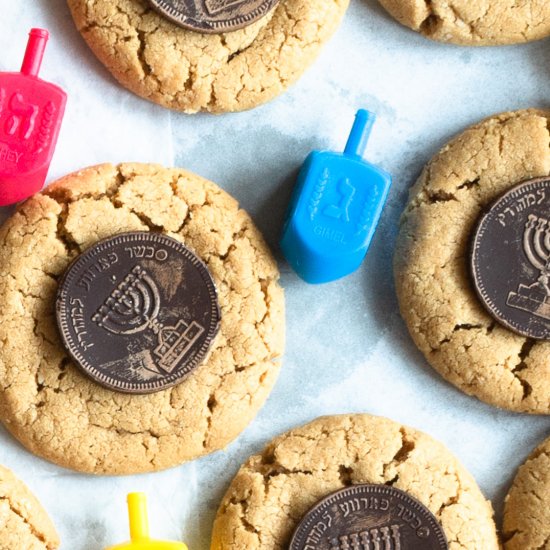 Peanut Butter Gelt Cookies