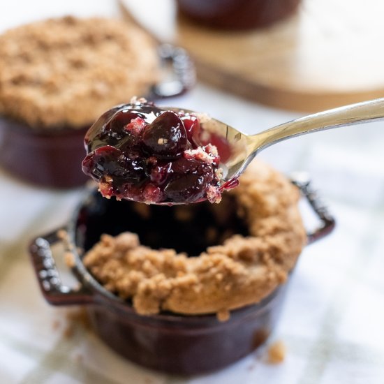 Muffin Top Cherry Cobblers