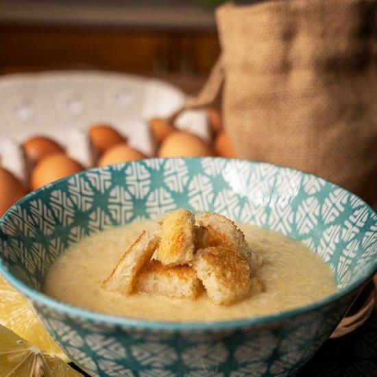 Chicken Rice & Lemon Egg Soup