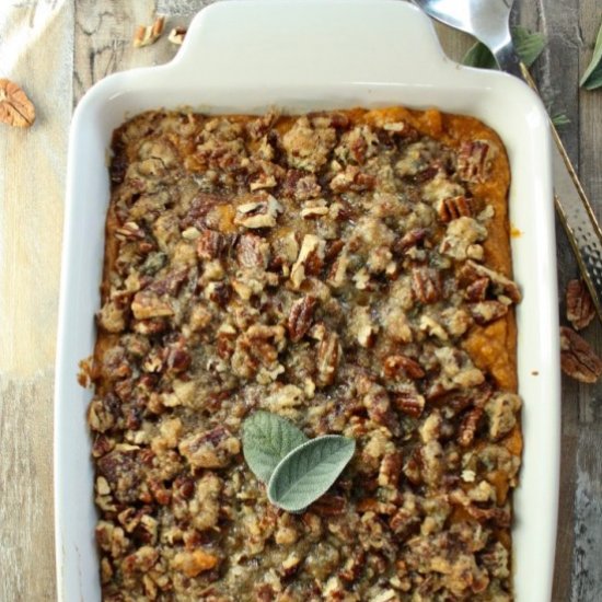 Bacon Pecan Sweet Potato Casserole