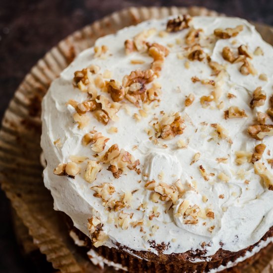 Carrot and Walnut Cake