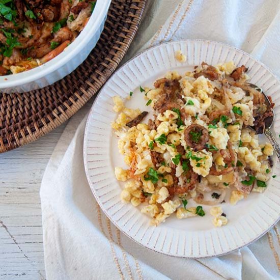 Käsespätzle – German Cheesy Spatzle