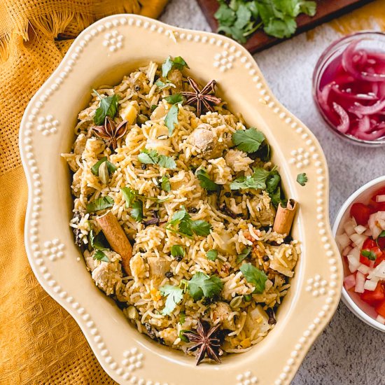 Weeknight Chicken Biryani