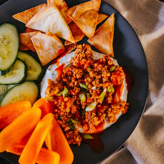 Healthy Buffalo Chicken Dip