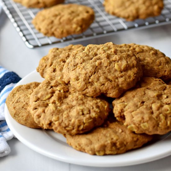 Gluten Free Pumpkin Oatmeal Cookies