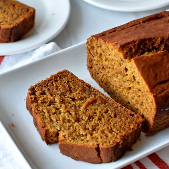 Gluten Free Pumpkin Banana Bread