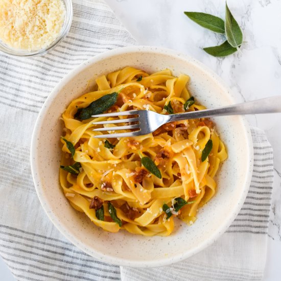 Butternut Squash Pasta and Pancetta