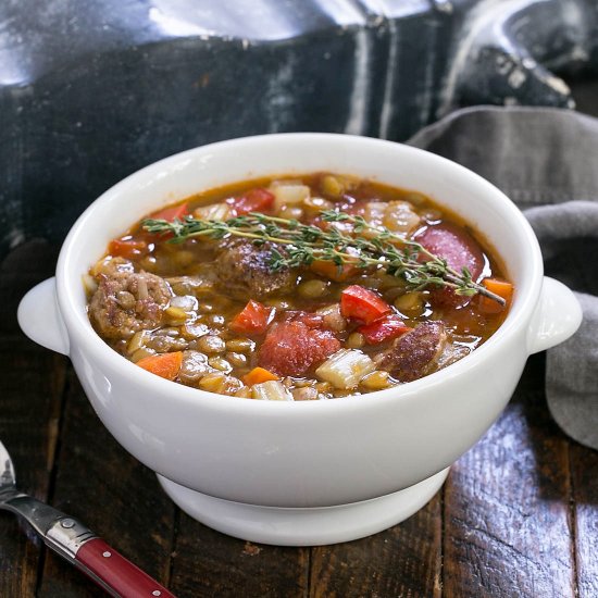 Sausage Lentil Soup