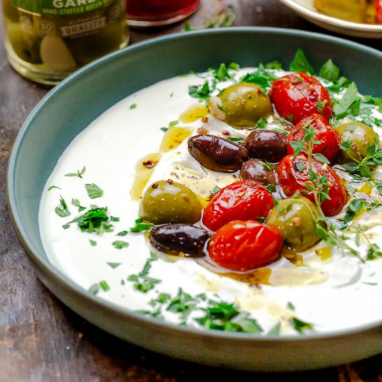 Mediterranean Whipped Labneh Dip