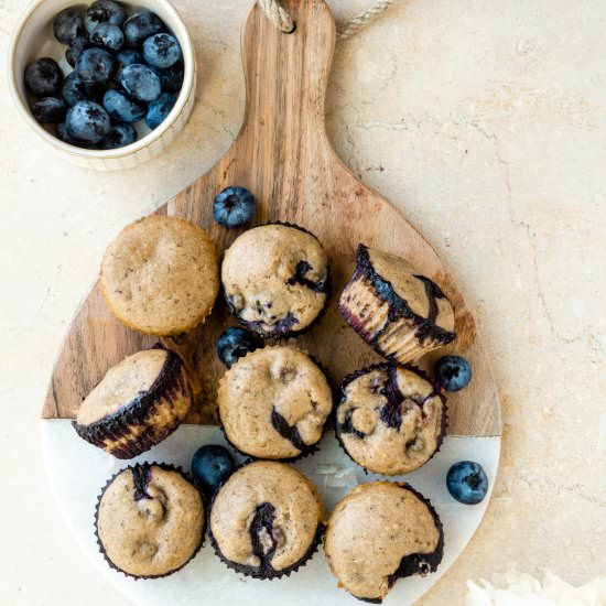 Vegan Blueberry Muffins