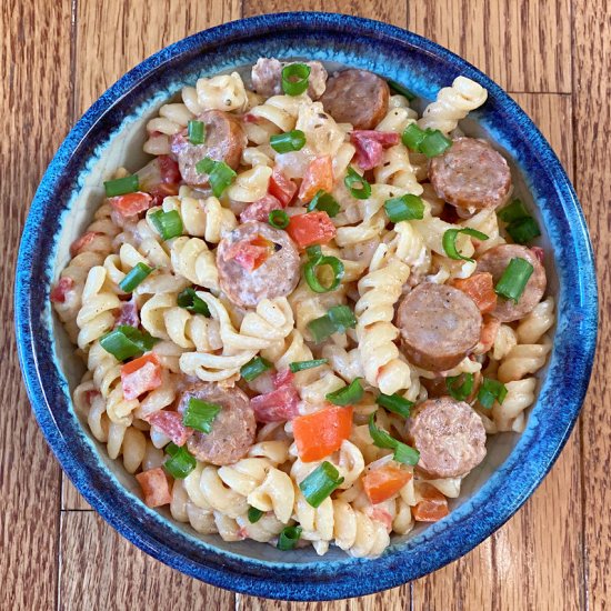 One Pot Andouille Sausage Pasta